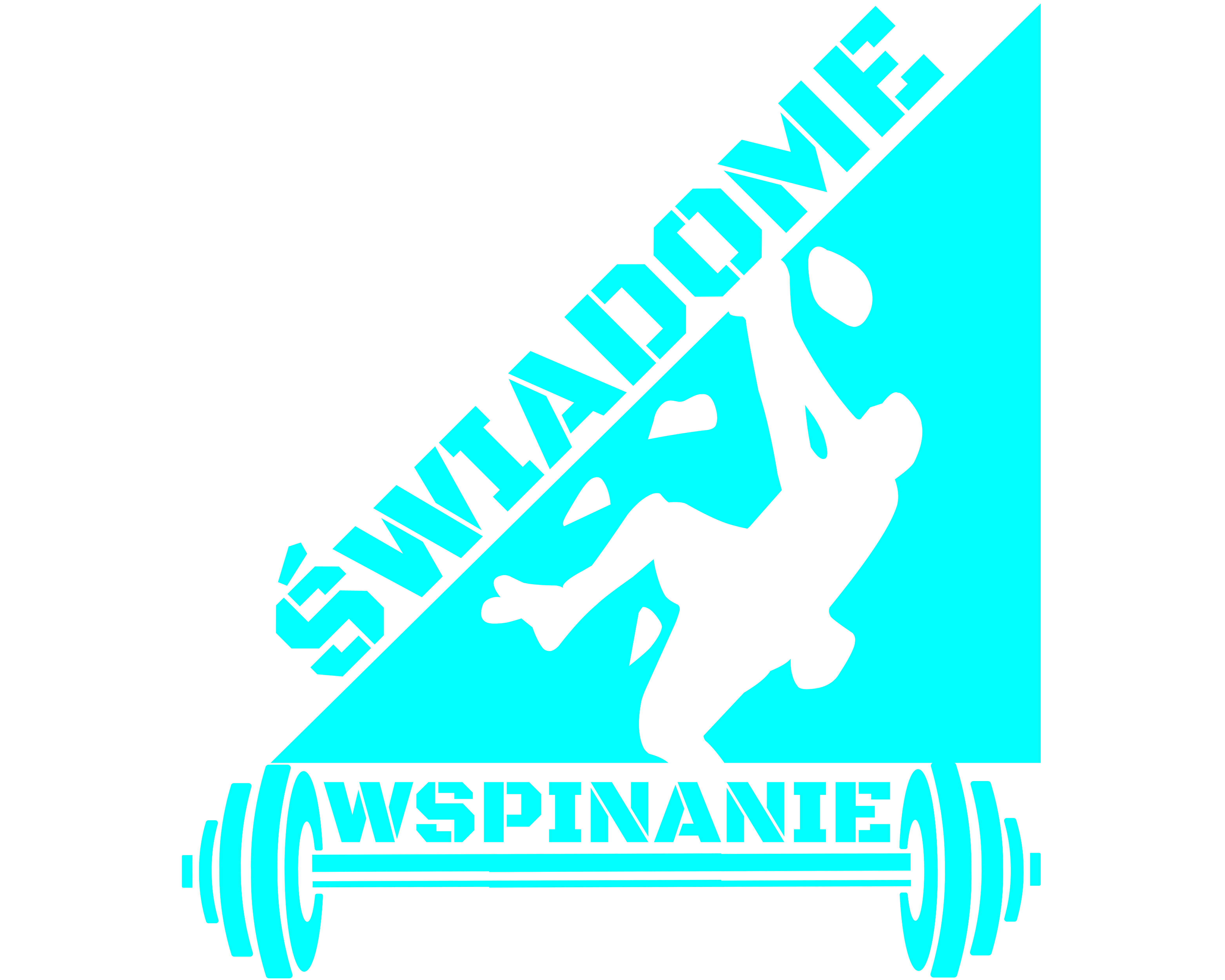 Logo Świadome Wspinanie – wspinacz nad sztangą